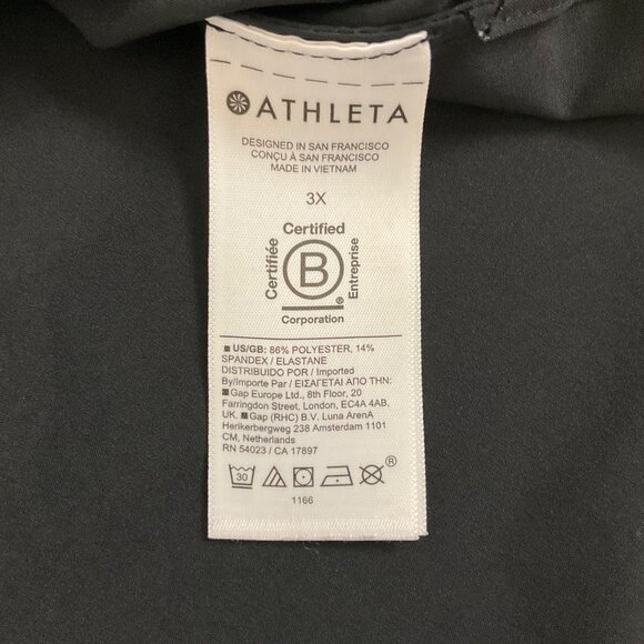 Athleta Urbanite Sleeveless Womens Plus 3X Button Down Tank Shirt Active Stretch - Picture 7 of 12